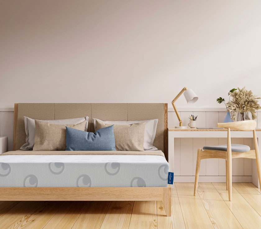 Milton 1.0 mattress in warm bedroom