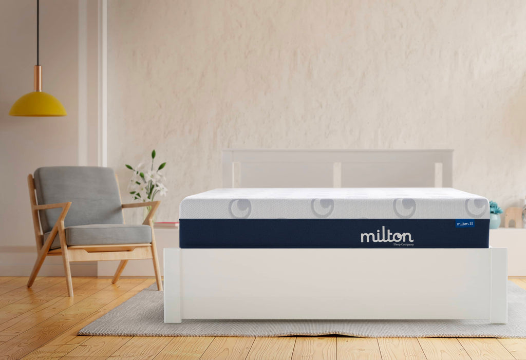 Milton 3.0 mattress in a warm bedroom